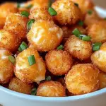 Delicious Cheesy Cauliflower Bites!