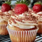 Delicious Strawberry Cheesecake Cupcakes