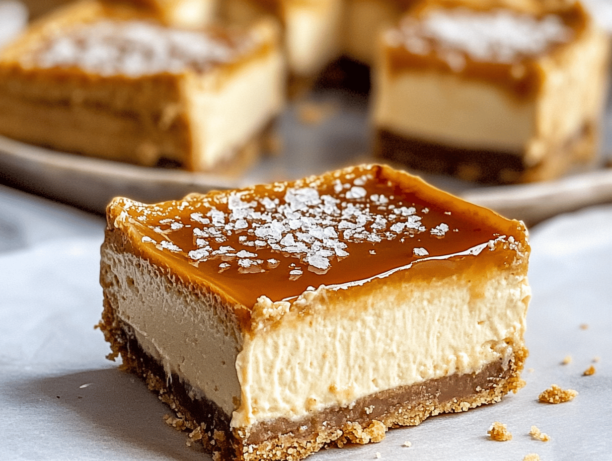 Dulce de Leche Cheesecake Bars