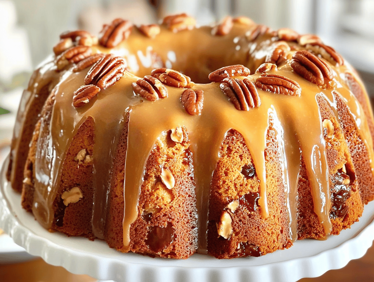 Pecan Praline Buttermilk Pound Cake