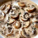 Creamy Garlic Parmesan Mushrooms