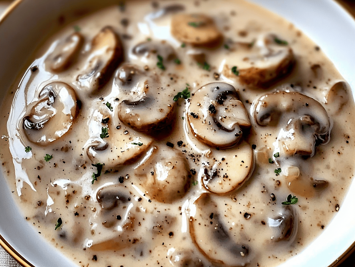 Creamy Garlic Parmesan Mushrooms