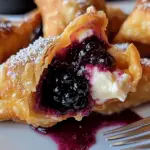 Blackberry Cream Cheese Wontons