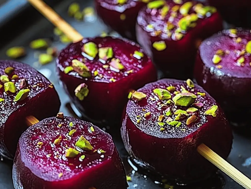 Maple-Glazed Roasted Beet Skewers