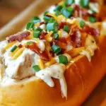 Chicken Bacon Ranch Stuffed Bread