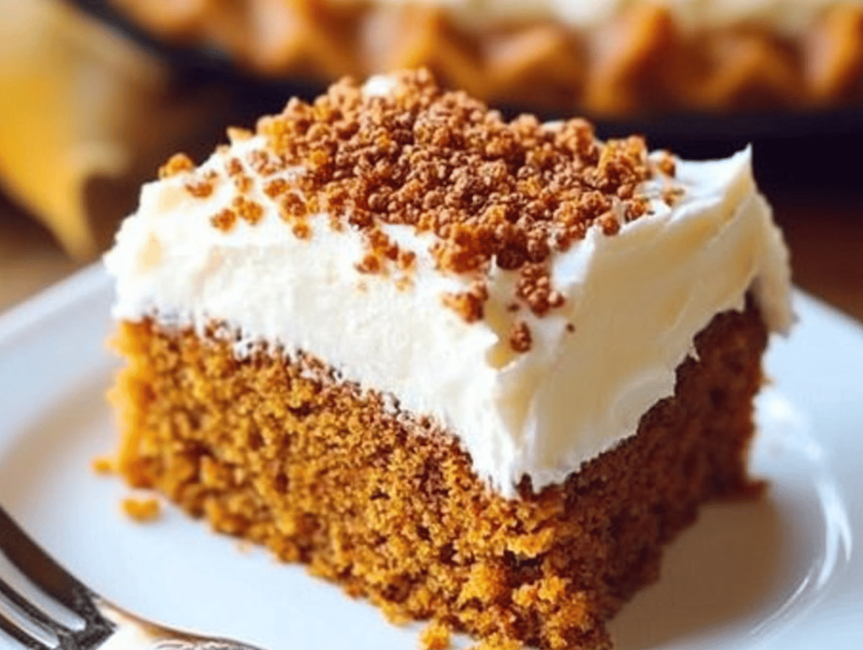 Pumpkin Cake with Cream Cheese Frosting