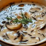 Creamy Wild Rice and Mushroom Soup