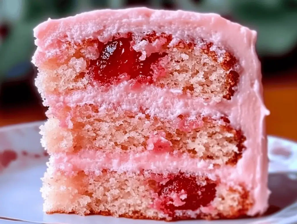 Strawberry Cake With Frosting