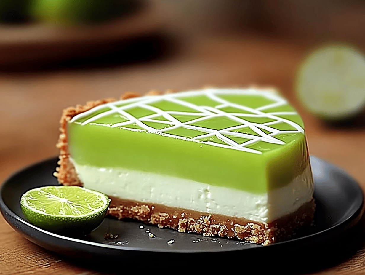 Refreshing Lime Mousse Cheesecake