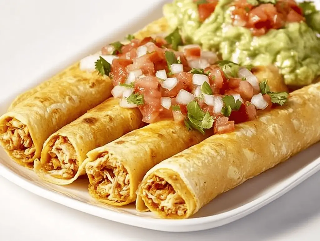 Crispy & Cheesy Chicken Flautas