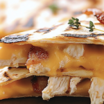 Savory Bacon Ranch Chicken Quesadillas