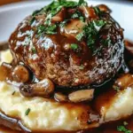 Bobby Flay’s Salisbury Steak with Mushroom Gravy