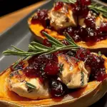 Roast Turkey and Cranberry Stuffed Sweet Potatoes