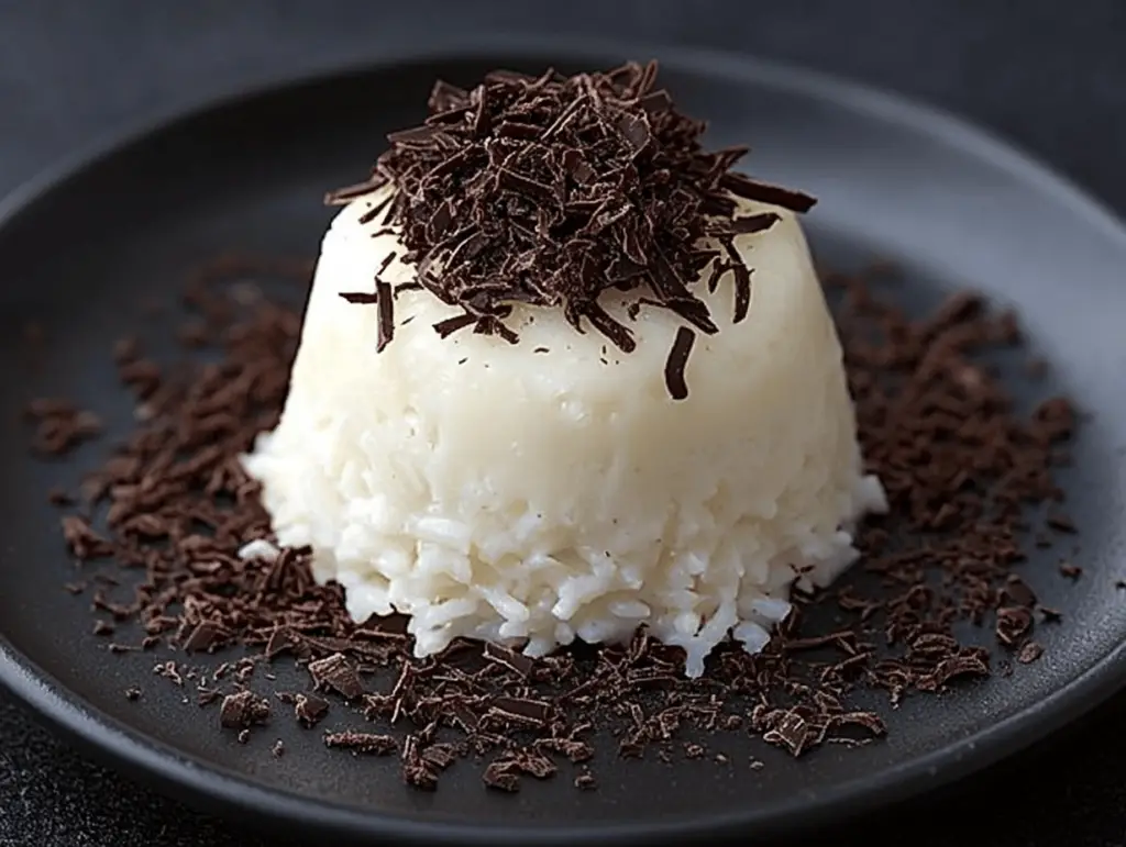 Chilled Coconut Cake with Decadent Chocolate Topping