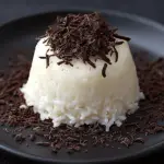 Chilled Coconut Cake with Decadent Chocolate Topping