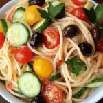 California Spaghetti Salad with Fresh Veggies