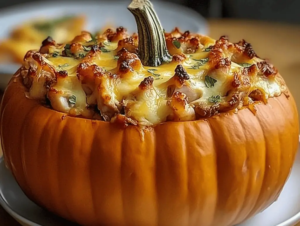 Jack-o'-Lantern Stuffed Squash