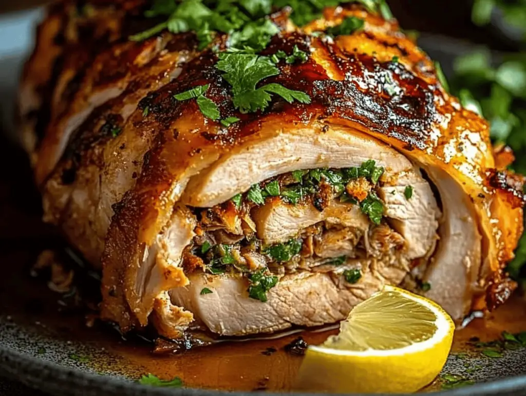 Carnitas-Stuffed Baked Chicken