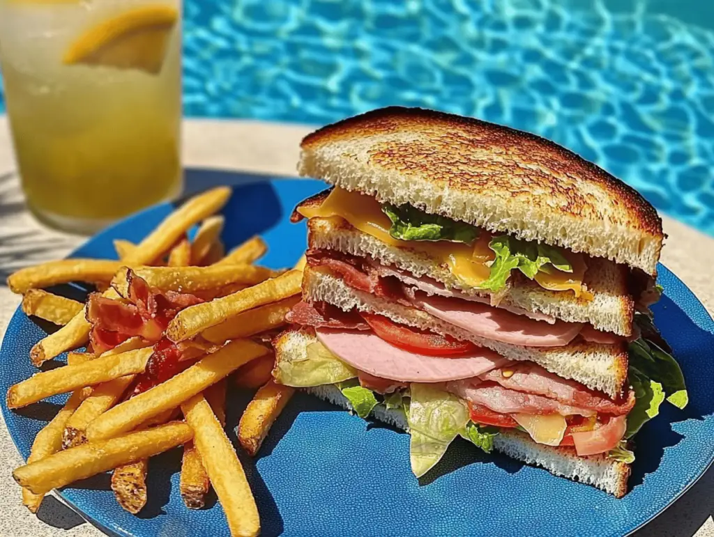 Hearty and Delicious Ultimate Poolside Sandwich