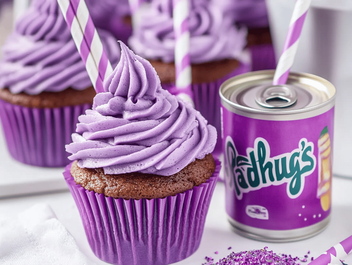 Grape Soda Cupcakes