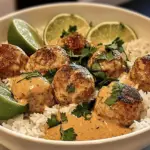 Coconut Curry Chicken Meatballs