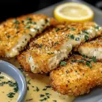 Crispy Panko-Crusted Fish with Zesty Lemon Dill Sauce