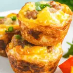 Cheesy Sausage Hash Brown Egg Cups