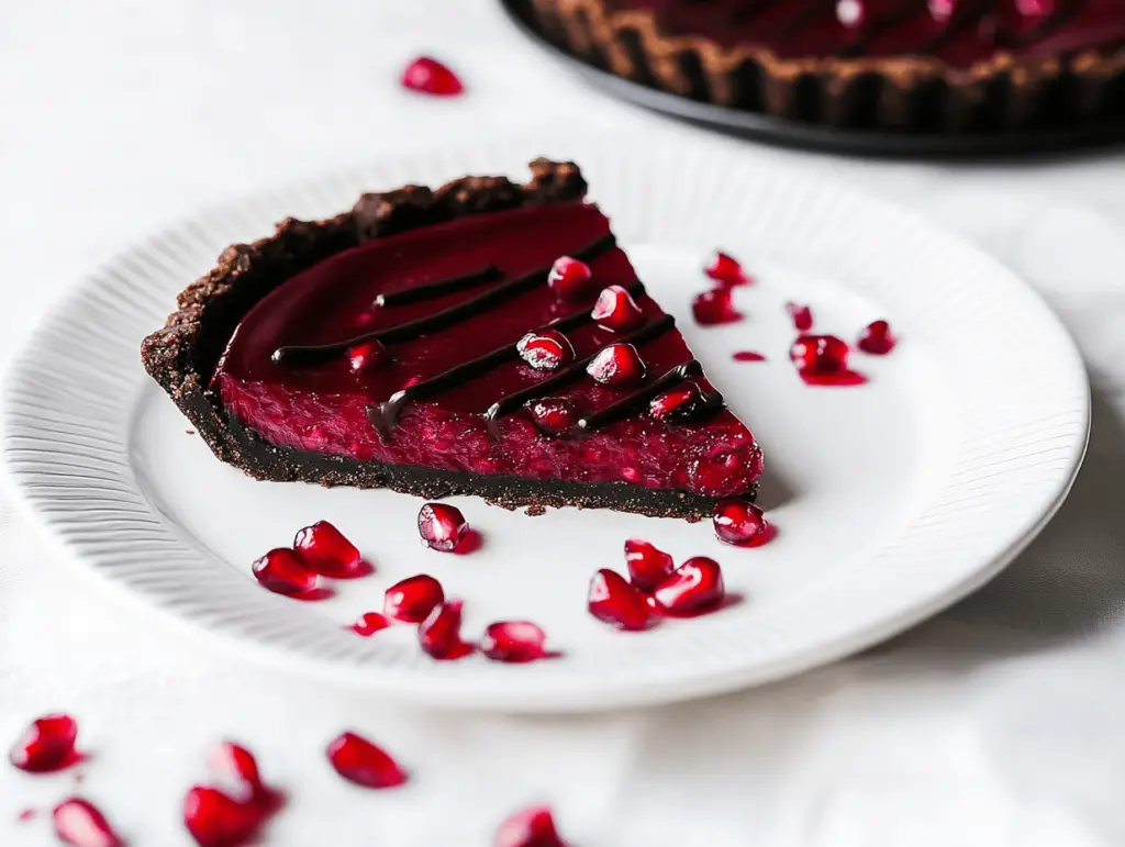 Chocolate Pomegranate Tart