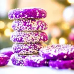 Soft Purple Sweet Potato Cookies with Tahini