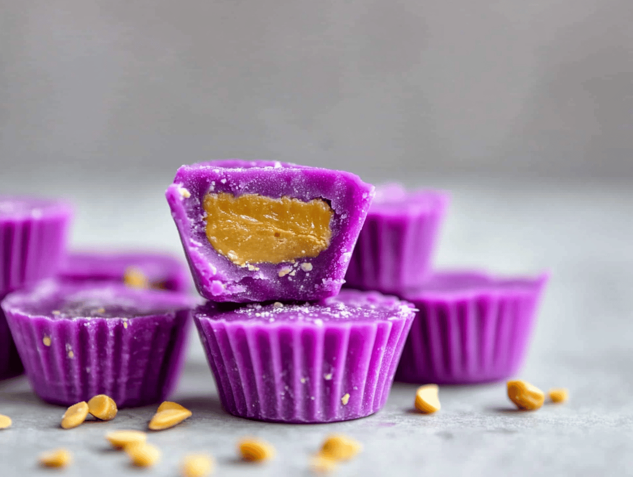 Pitaya Coconut Peanut Butter Cups