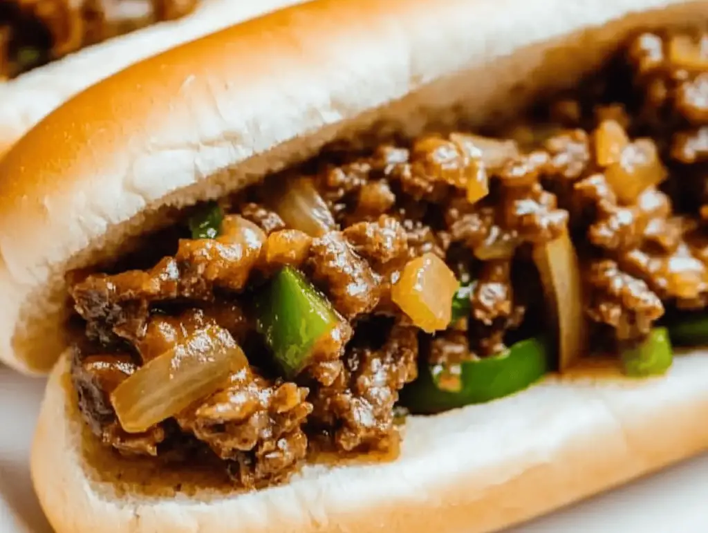 Cheesy Hot Beef Sandwich