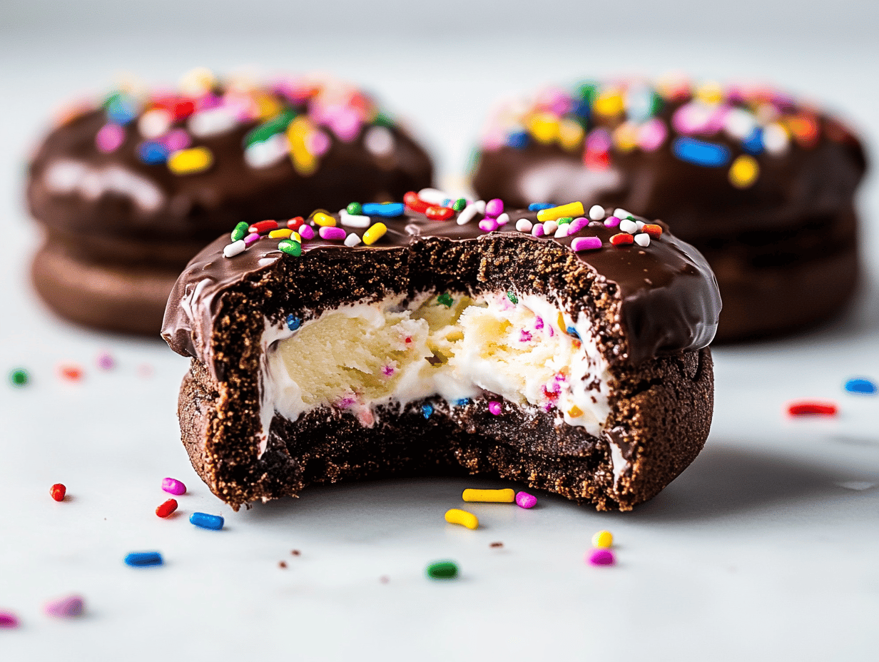 Cookie Dough Stuffed Oreos