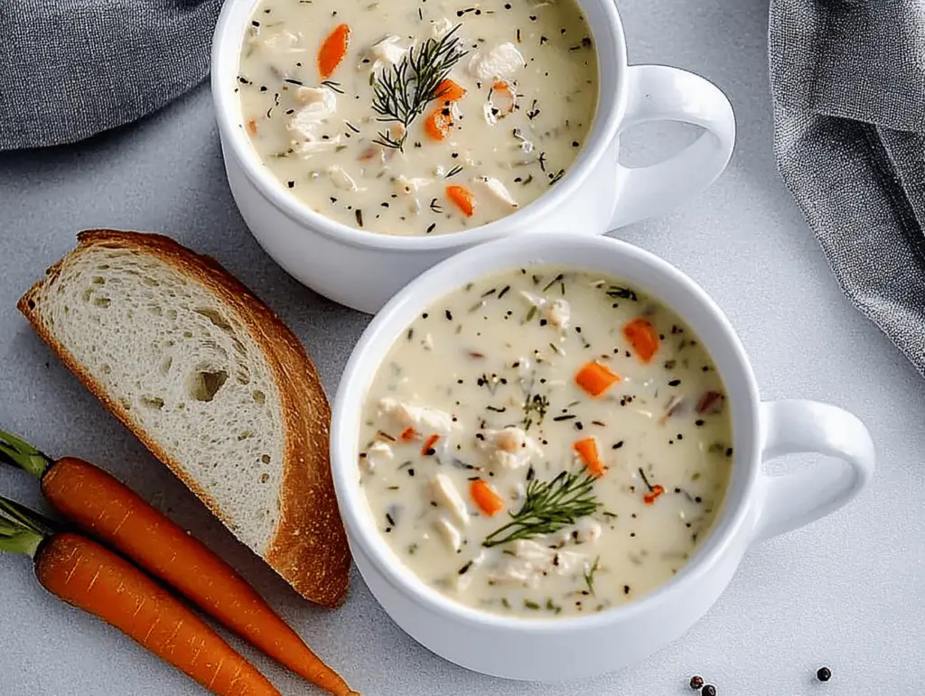 Instant Pot Chicken & Wild Rice Soup