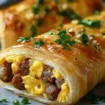 Sausage, Egg and Cheese Breakfast Roll-Ups