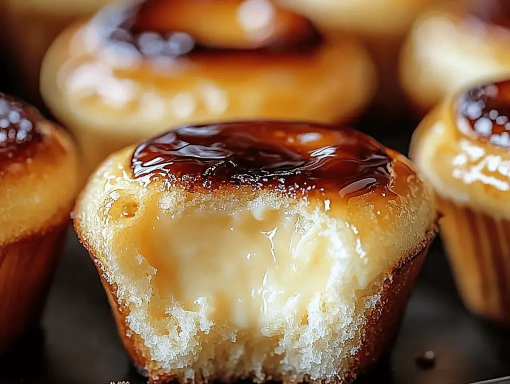 Vanilla Bean Crème Brûlée Cheesecake Cupcakes