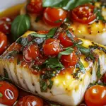 Pan-Seared Mediterranean Cod in Tomato Basil Sauce