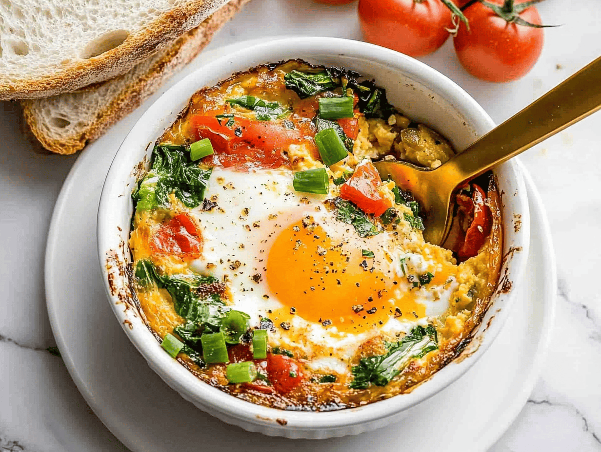 Baked Feta Eggs