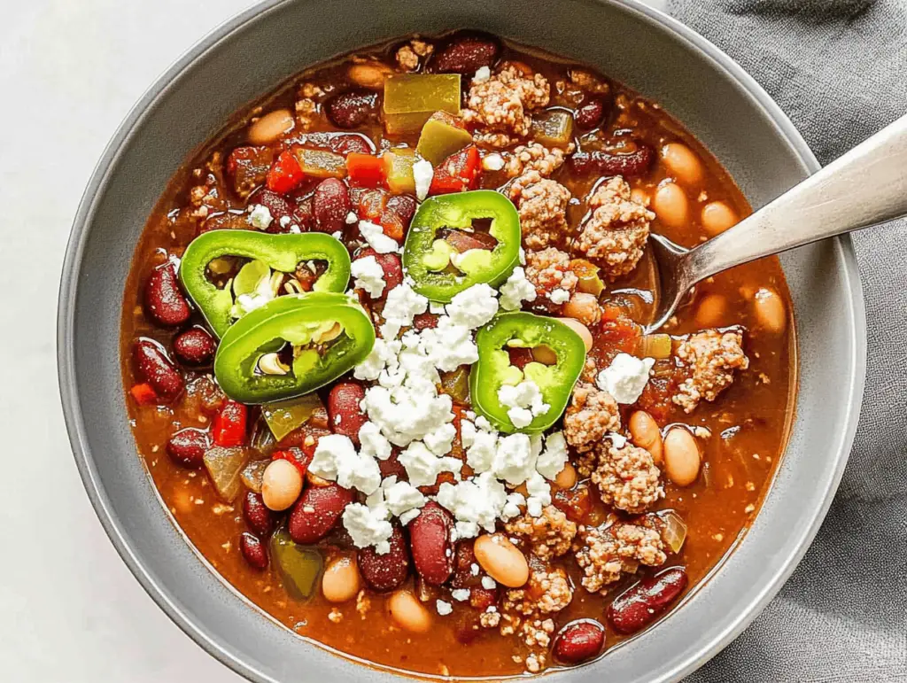 Healthy Ground Chicken Chili