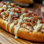 Chicken Turkey Bacon Ranch Stuffed Bread