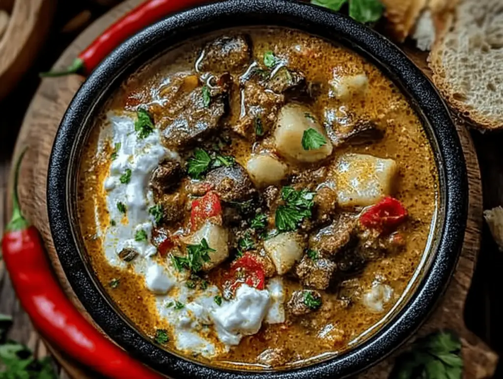 Turkish Mushroom Stew Recipe (Mantar Yahnisi)