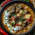 Turkish Mushroom Stew Recipe (Mantar Yahnisi)