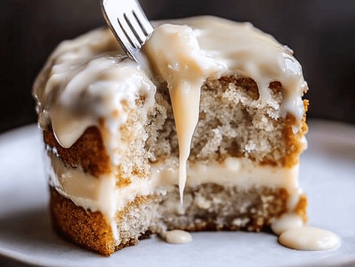 Delicious Banana Bread Cake with Cream Cheese Frosting