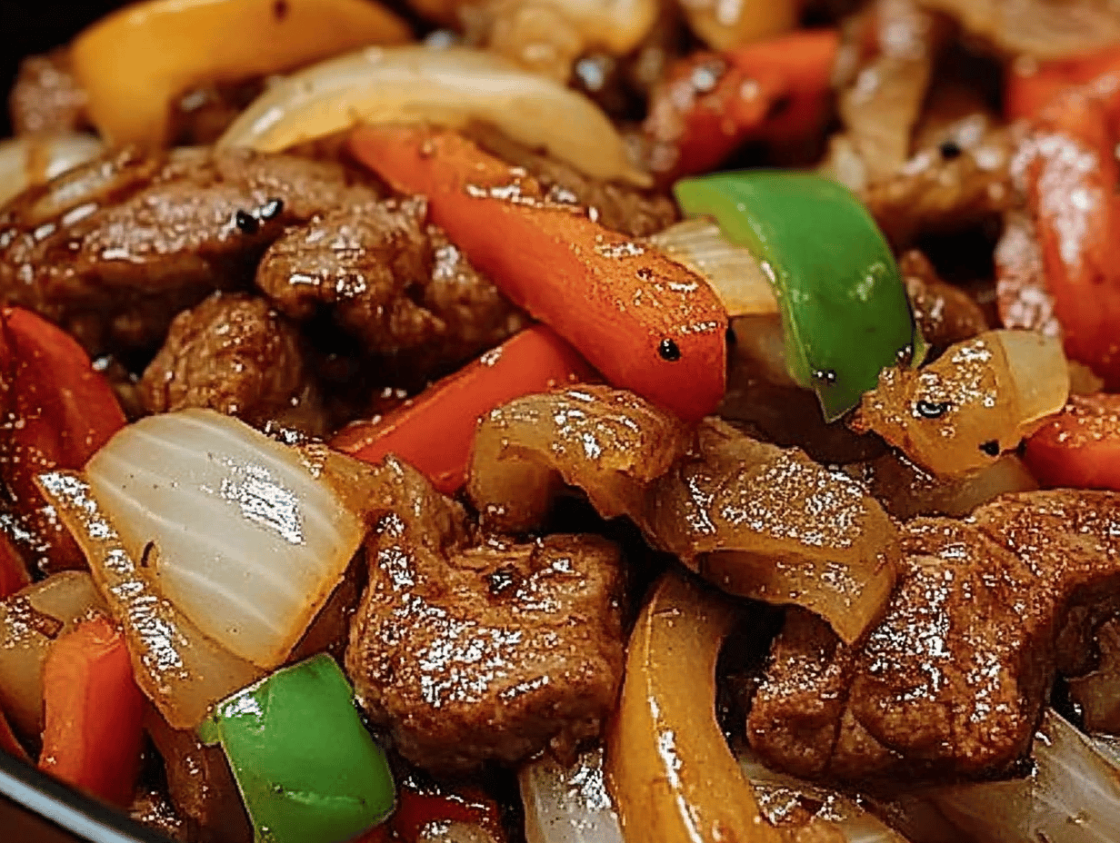 Chinese-Style Beef & Onion Stir Fry