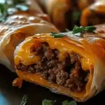 Cheeseburger Egg Rolls