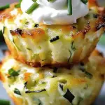 Parmesan Zucchini Potato Muffins