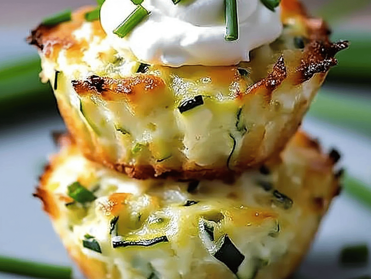 Parmesan Zucchini Potato Muffins