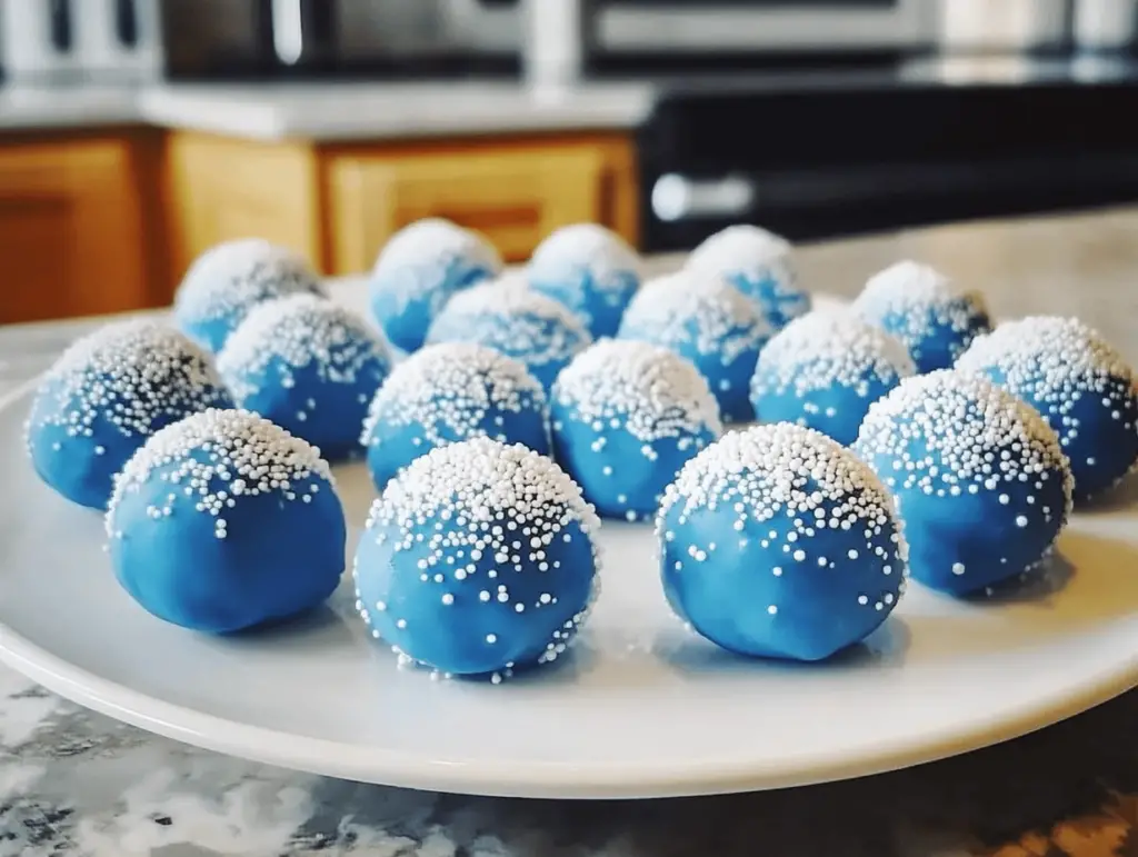 Delicious Blue Christmas Truffles Recipe