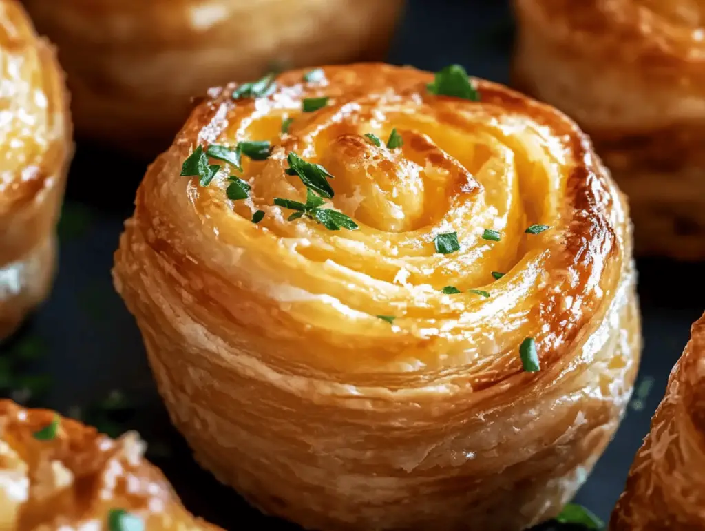 Irresistible Cheesy Garlic Cruffins