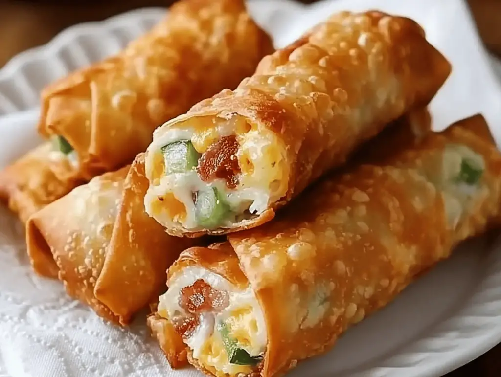 Mini Jalapeno Popper Egg Rolls