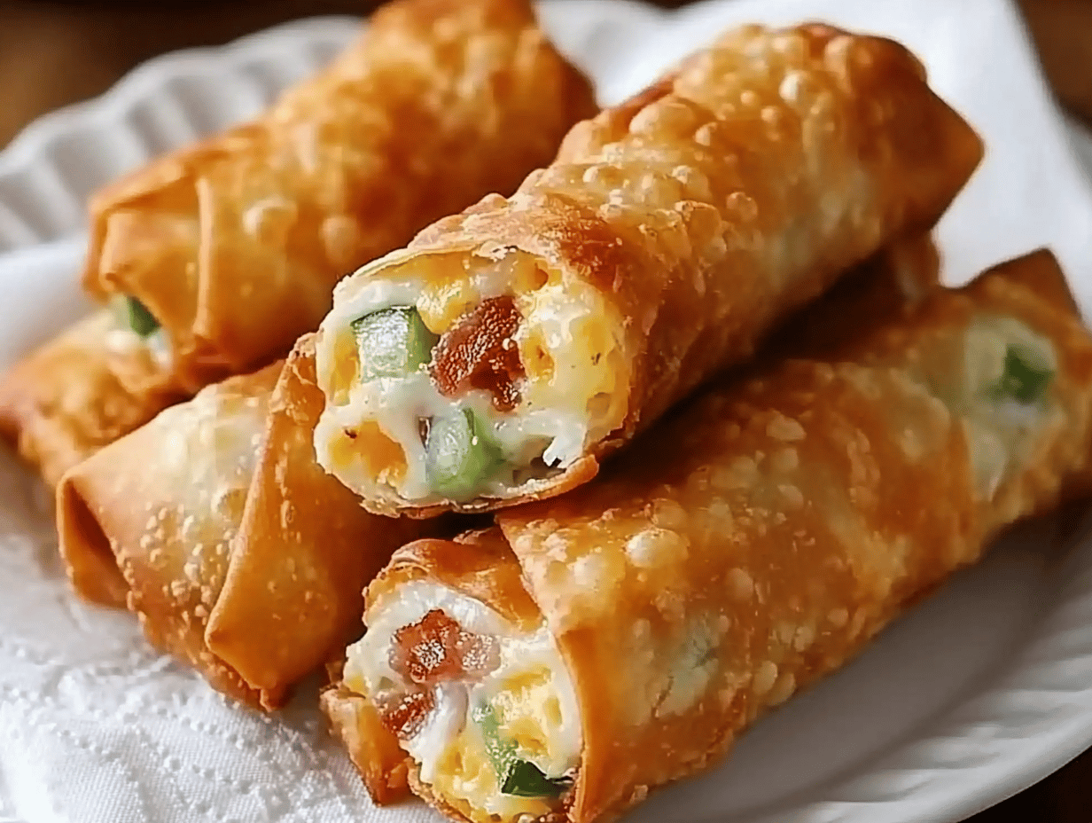 Mini Jalapeno Popper Egg Rolls